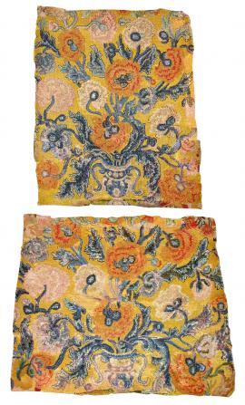 Pair Needlework Upholstery Panels